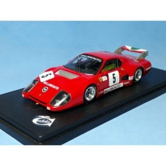 Product image for Ferrari 512BB IMSA-GTX | Ch.35529 Bellancauto Mugello 6 hours 1982 | #5 Violati/Truffo Remember Models | 1:43 model