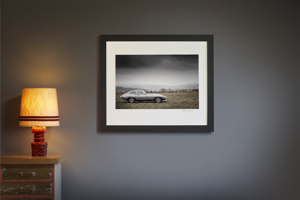 Product image for E-Type Jaguar Landscape | Steve Theo