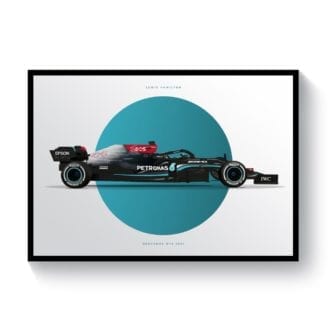 Product image for Lewis Hamilton | Mercedes W12 2021 Formula 1 Car | Print