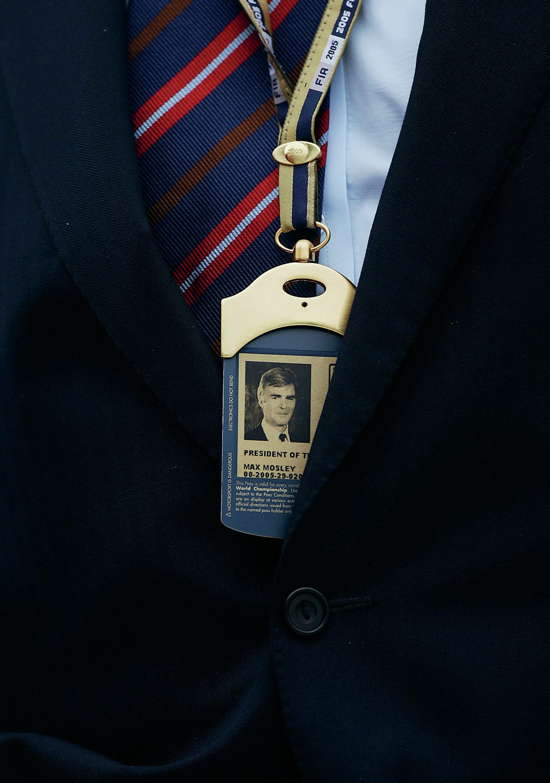 Max Mosley F1 pass