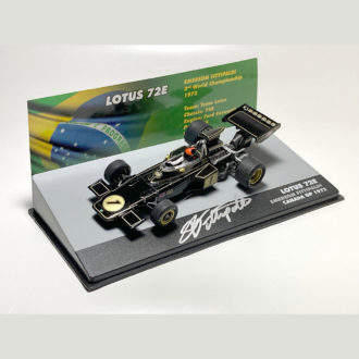 Product image for Emerson Fittipaldi signed 1/43 Lotus 72E
