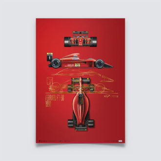 Product image for Giorgio Piola - Ferrari F1-90 - 1990 | Collector’s Edition