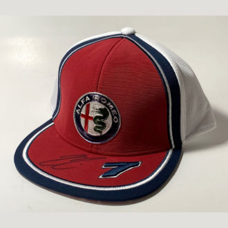 Product image for Kimi Räikkönen signed Sauber Racing, Alfa Romeo Formula 1 Cap