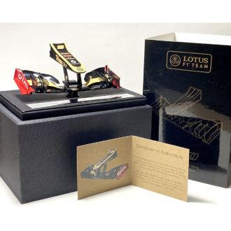 Product image for Kimi Räikkönen signed Lotus E20 nosecone by Amalgam
